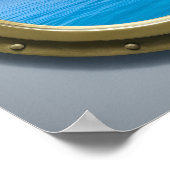 クルーズ客船の部屋用イルカ装飾ポスター ポスター (角)