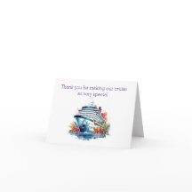 クルーズ従業員サンキューカード