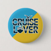 クルーズ恋人、クルーザーバッジ、クルージング休日 缶バッジ (正面)