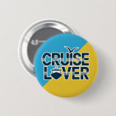 クルーズ恋人、クルーザーバッジ、クルージング休日 缶バッジ (正面&裏面)