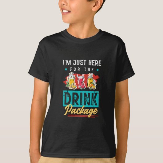 クルーズ旅行のおもしろい飲み会テールパーティーTシャツ 4 Tシャツ (正面)