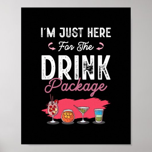 クルーズ旅行のおもしろい飲み会用テールパーティーTシャツ 7 ポスター (正面)