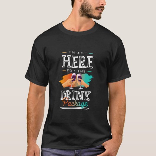 クルーズ旅行のおもしろい飲み会Tシャツ1 Tシャツ (正面)