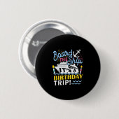 クルーズ旅行の休暇ギフト - メンズ レディース 誕生日 クルーズ 缶バッジ (正面&裏面)