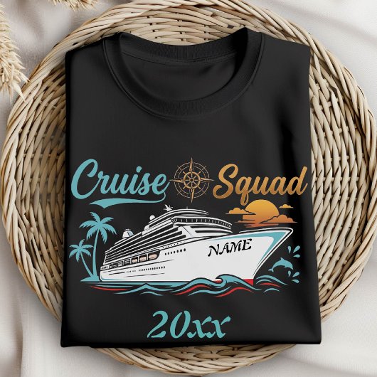 クルーズ旅行団体の名前入りカスタムグッズ Tシャツ