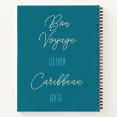 クルーズ旅行日誌ダイアリーアラスカ氷河 ノートブック (裏面)