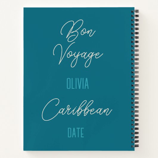 クルーズ旅行日誌ダイアリーアラスカ氷河 ノートブック (裏面)