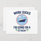 クルーズ最低クルージングに乗る仕事おもしろい ポストカード (正面/裏面)