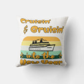 クルーズ最高の休暇の恋人のための休暇ギフト クッション (裏面)