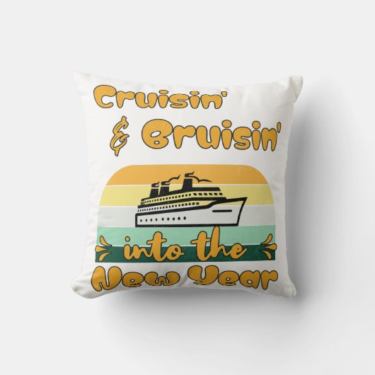 クルーズ最高の休暇の恋人のための休暇ギフト クッション (正面)