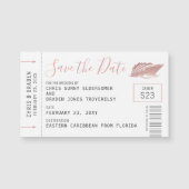 クルーズ結婚ミニチケットデイトマグネットの保存 (正面)