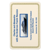 クルーズ縁どシップのステートルームのドアマーカー付きロープ マグネット (縦)