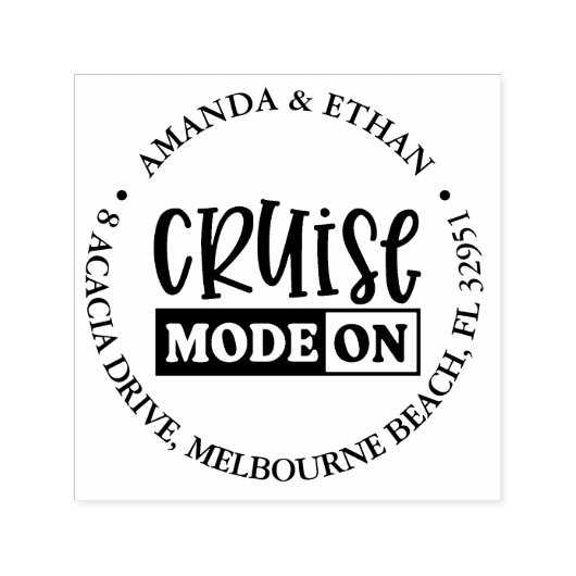 クルーズ航海のオンテーマ セルフインキングスタンプ (デザイン)