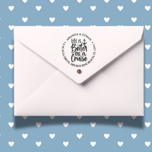 クルーズ航海のテーマの方が人生は好い セルフインキングスタンプ