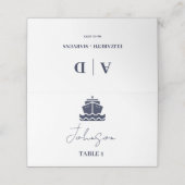 クルーズ航海のボー結婚ト プレイスカード (外部開封)