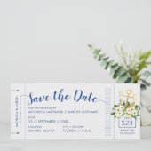 クルーズ航海の結婚搭乗券の受け救付け日 案内状 (スタンド正面)