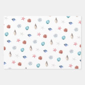 クルーズ航海の船、いかり、船上の船乗り ラッピングペーパーシート (正面3)