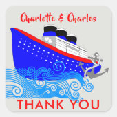 クルーズ航海の船 スクエアシール (正面)