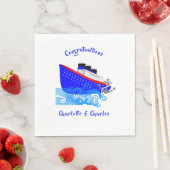 クルーズ航海の船 スタンダードランチョンナプキン (インサイチュ)