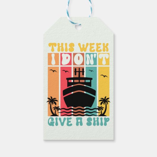 クルーズ航海の ギフトタグ (裏面)