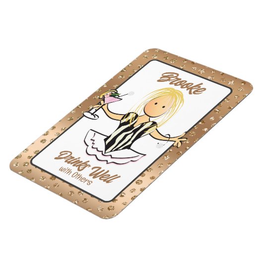 クルーズ船おもしろいのドアの女の子の旅行マグネット マグネット (左側)