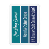 クルーズ船おもしろいユーモアキャビンのドアマーカー マグネット (縦)