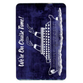 クルーズ船おもしろい客室ステートルームドアマーカーブルー マグネット (縦)