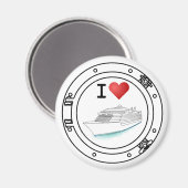 クルーズ船が大好き マグネット (正面/裏面)