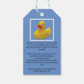 クルーズ船でクルージングアヒルを征服する ギフトタグ (裏面)