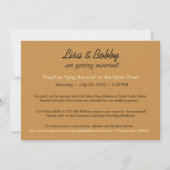 クルーズ船で結婚式を挙げるので 日程を保存しておいてください セーブザデート (裏面)