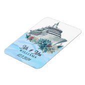 クルーズ船のカスタムウェディングギフト 記念品 マグネット (左側)