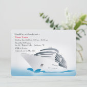 クルーズ船のディナー・クルーズ招待状 招待状 (スタンド正面)