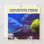 クルーズ船のドアマグネットに衝撃を受けた マグネット招待状 (正面)