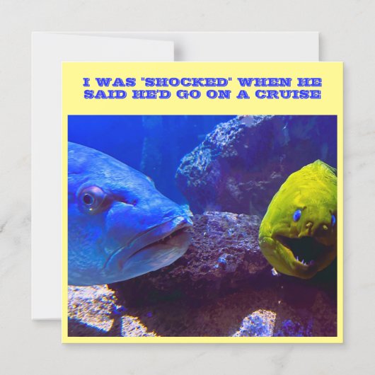 クルーズ船のドアマグネットに衝撃を受けた マグネット招待状 (正面)