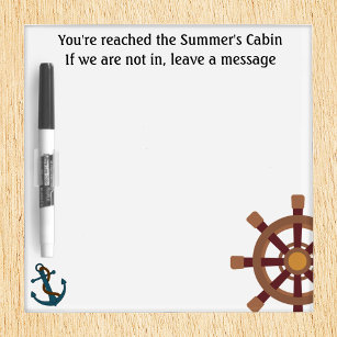 クルーズ船のドア離れマーカーメッセージパッドペン ホワイトボード