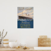 クルーズ船のポスタ広告ーを貼ったポスター ポスター (キッチン)