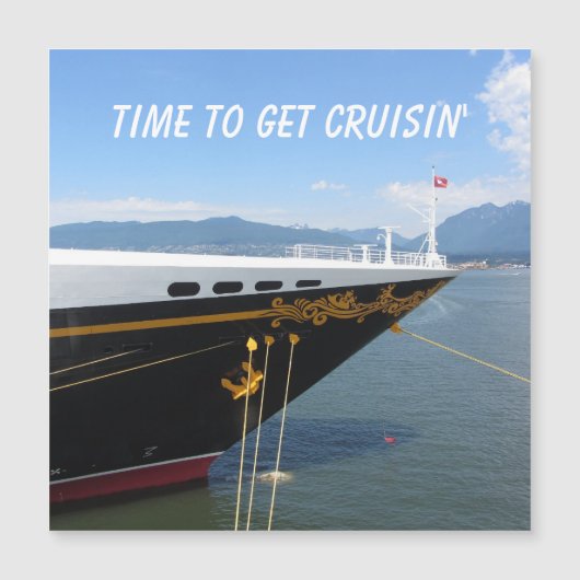 クルーズ船のマグネットに乗る時間 (正面)