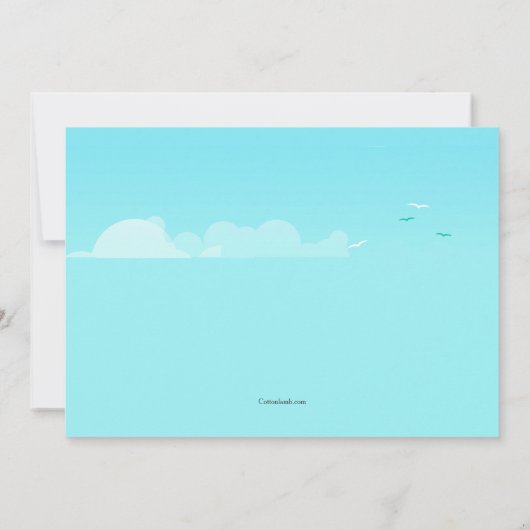 クルーズ船の冒険 招待状 (裏面)