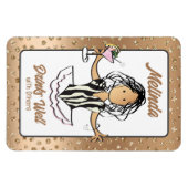 クルーズ船の女の子の休暇のドアのために マグネット (横)