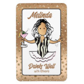 クルーズ船の女の子の休暇のドアのために マグネット (縦)