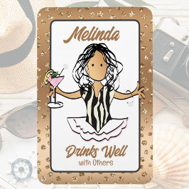 クルーズ船の女の子の休暇のドアのために マグネット