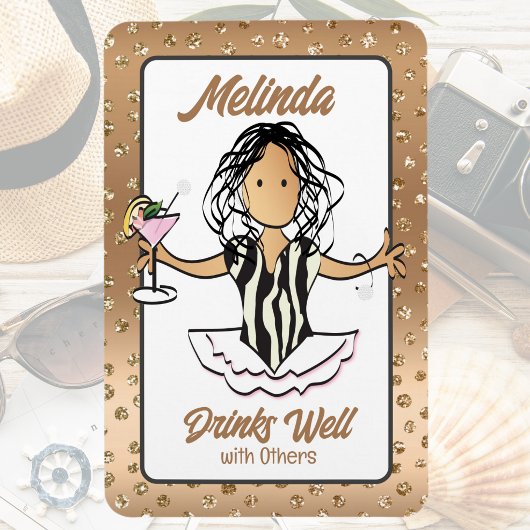 クルーズ船の女の子の休暇のドアのために マグネット