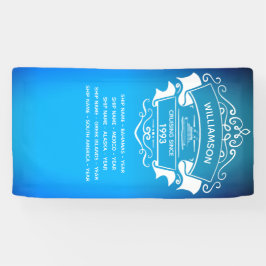 クルーズ船の旅行先デコールドアの看板 横断幕