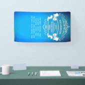 クルーズ船の旅行先デコールドアの看板 横断幕 (トレードショー)