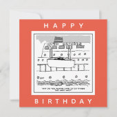 クルーズ船の漫画に乗り込む カード (正面)