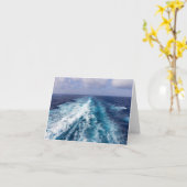 クルーズ船の航跡 カード (黄色い花)