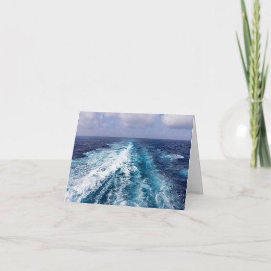 クルーズ船の航跡 カード (正面)