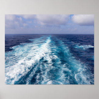 クルーズ船の航跡 ポスター