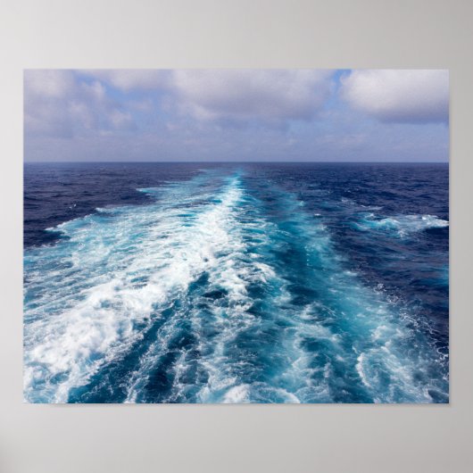 クルーズ船の航跡 ポスター (正面)