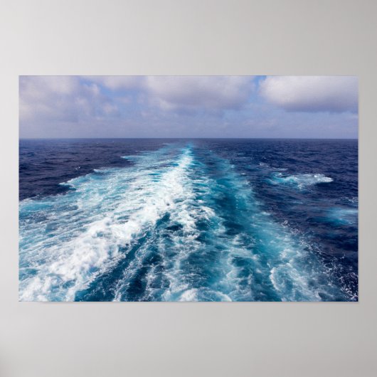 クルーズ船の航跡 ポスター (正面)